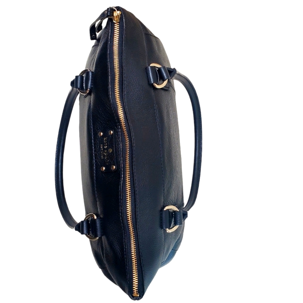 KATE SPADE Berkshire Road Teegan Black Pebbled Leather Shoulder Bag Purse - Picture 5 of 11